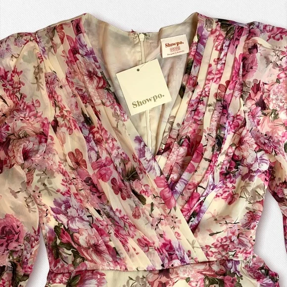 Showpo Pink Floral Mini Dress - Picture 3 of 13